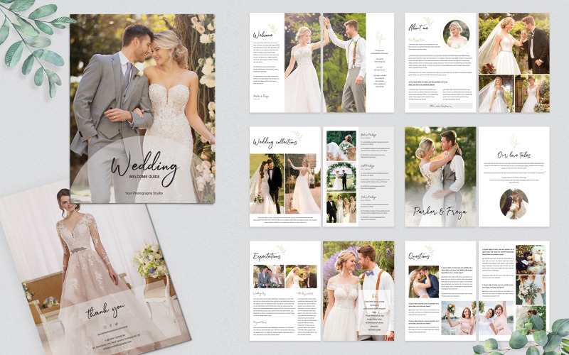 Wedding Photography Magazine Template, Pricing Guide Corporate Identity
