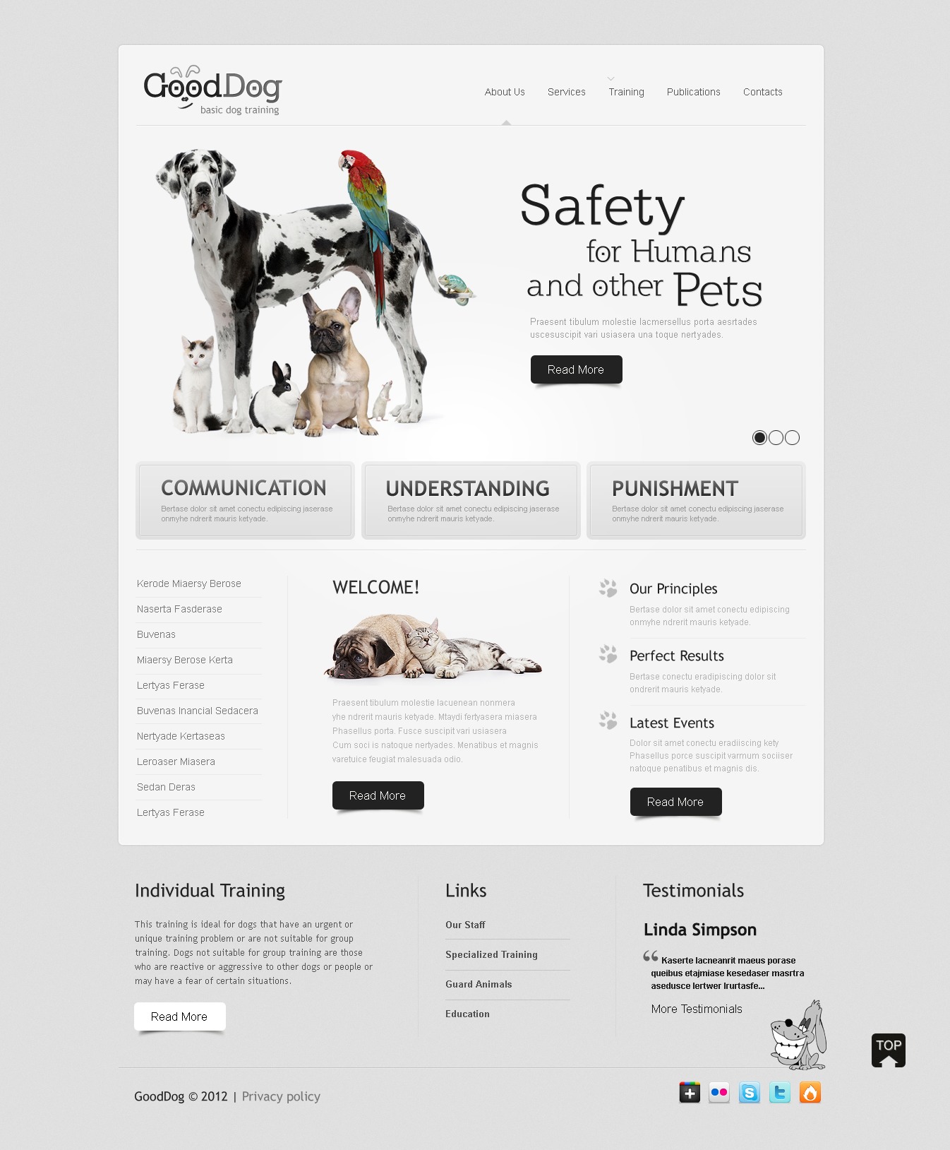 Dog site Template 36938