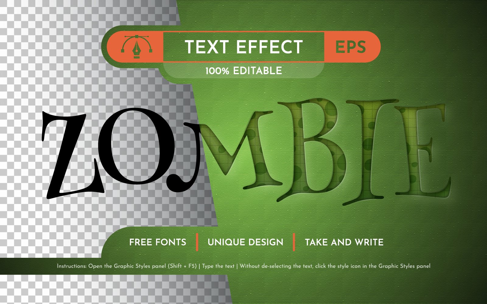 Template #369045 Effect Font Webdesign Template - Logo template Preview