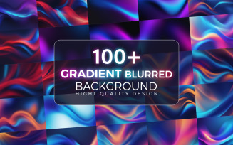 Abstract Gradient Blurred background illustration bundle design
