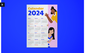 Creative Minimal 2024 Calendar