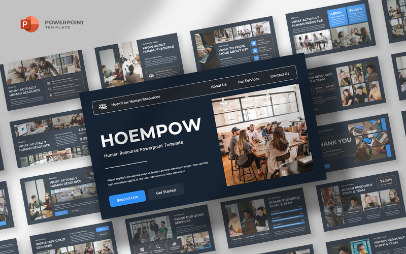 Hoempow - Human Resources Powerpoint Template PowerPoint Template