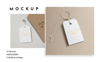 Mockup Label Text Tag Preview