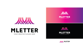 Modern M Letter Logo Design Template