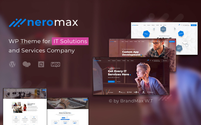 NeroMax - Technology and IT Solutions WordPess Theme WordPress Theme
