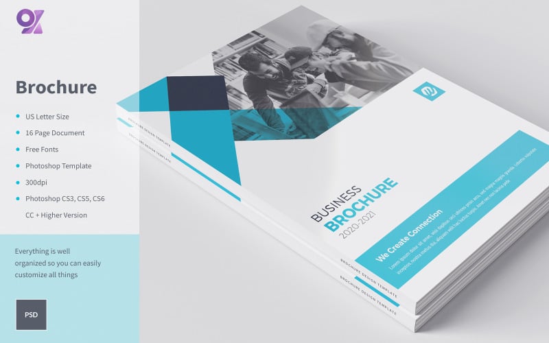 16 Pages Business Brochure Template Corporate Identity