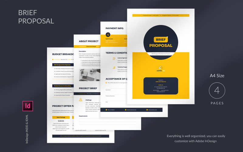 Project Brief Proposal Template Corporate Identity