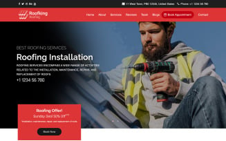 Roofking | Roofing Company Multipurpose Responsive Website Template