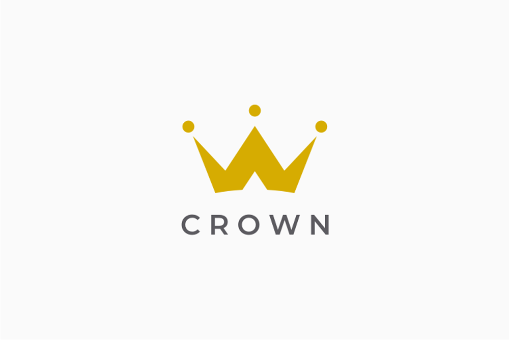 Letter W Crown Logo Template