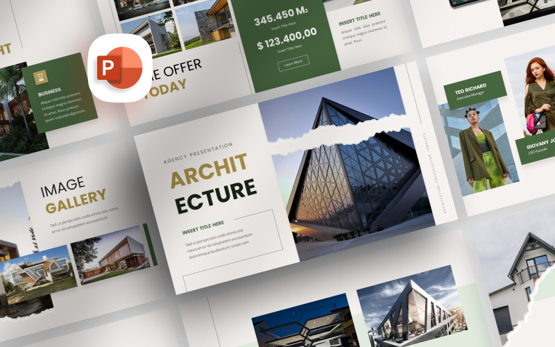 Architecture Agency Presentation Template PowerPoint Template