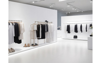 Clothing Product Showcase In Showroom #02