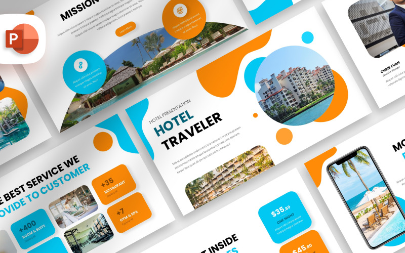 Hotel Presentation Template PowerPoint Template