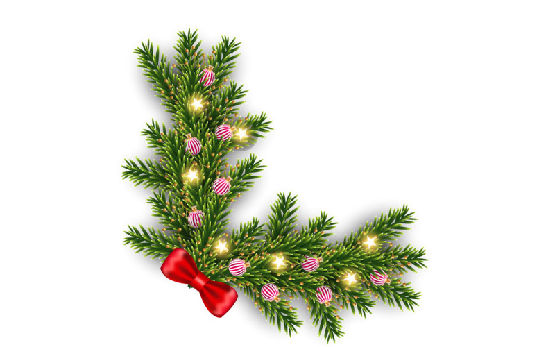 vector christmas frames and borders collection Vector christmas corner design Illustration