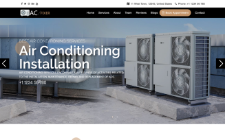 Air Conditioning HTML5 Landing Page Template