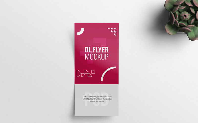 DL flyer mockup template Vol 12 Product Mockup