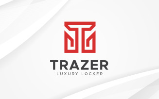 Square letter TL logo design template