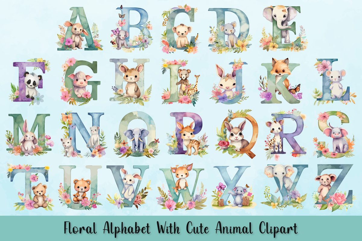 Kit Graphique #369380 Floral Alphabet Divers Modles Web - Logo template Preview