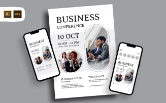 Entrepreneurial Business Conference Flyer Template