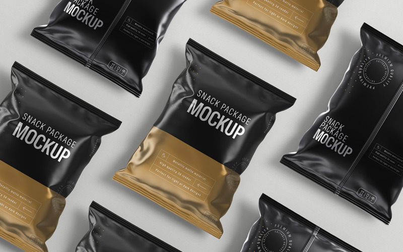Snack Package Mockup PSD Template Vol 11 Product Mockup