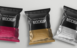 Snack Package Mockup PSD Template Vol 13