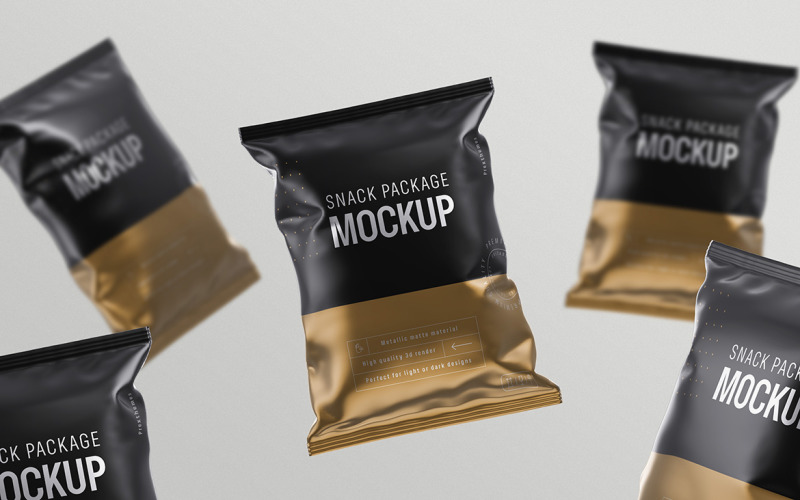 Snack Package Mockup PSD Template Vol 14 Product Mockup