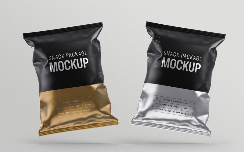 Snack Package Mockup PSD Template Vol 19 Product Mockup