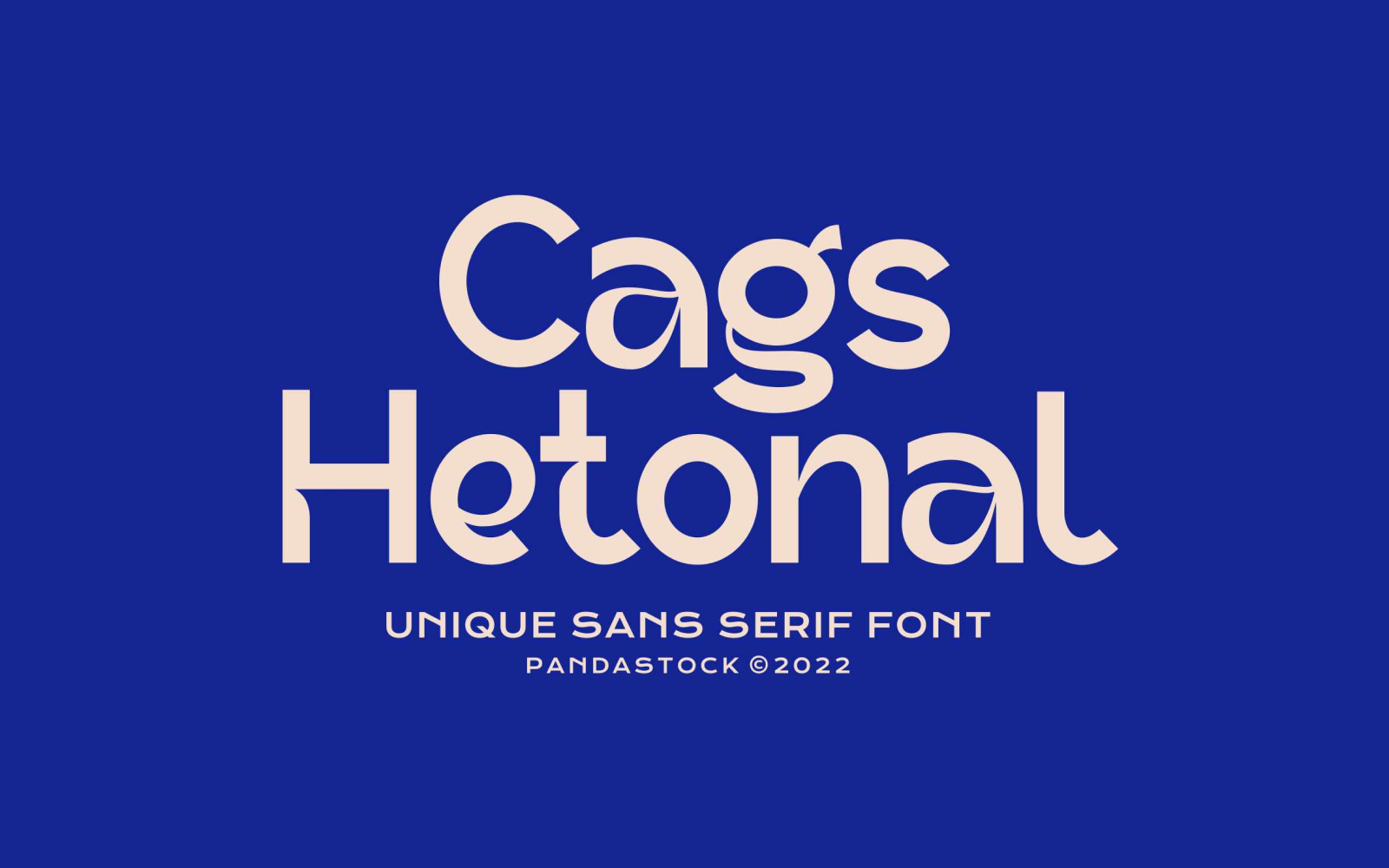 Cags Hetonal Fancy Font Style