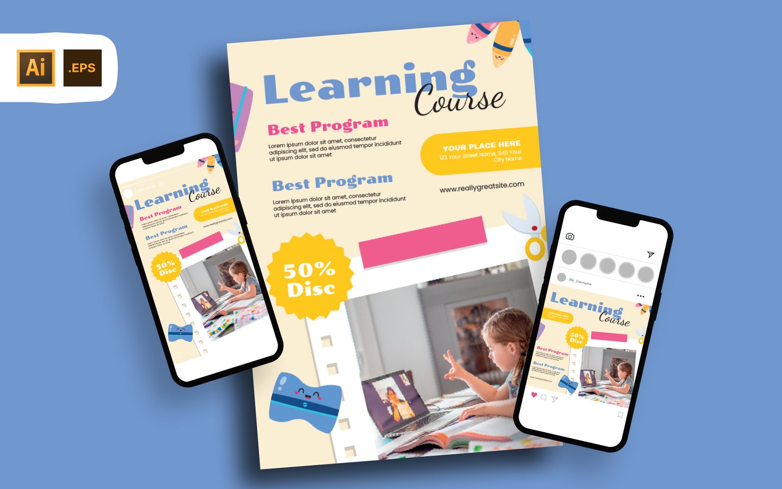 Template #369449 Learning Course Webdesign Template - Logo template Preview