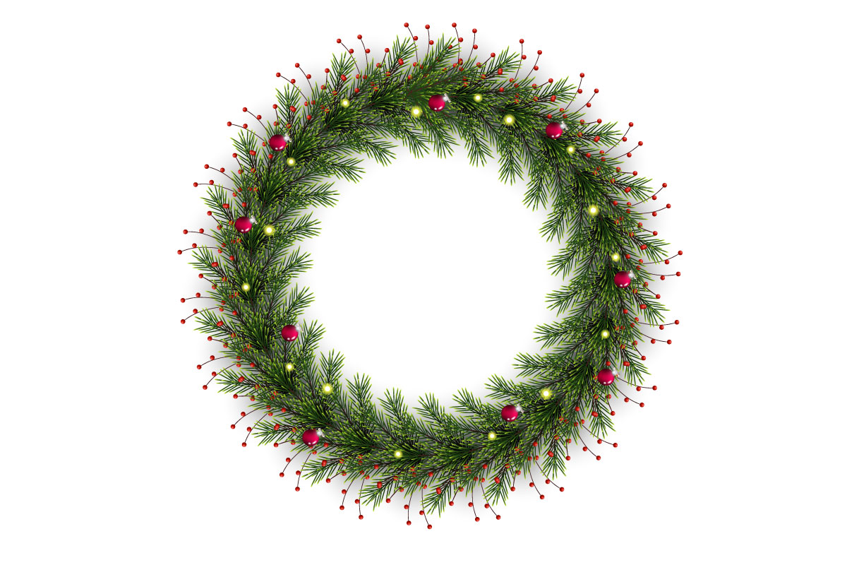 Template #369452 Wreath Christmas Webdesign Template - Logo template Preview