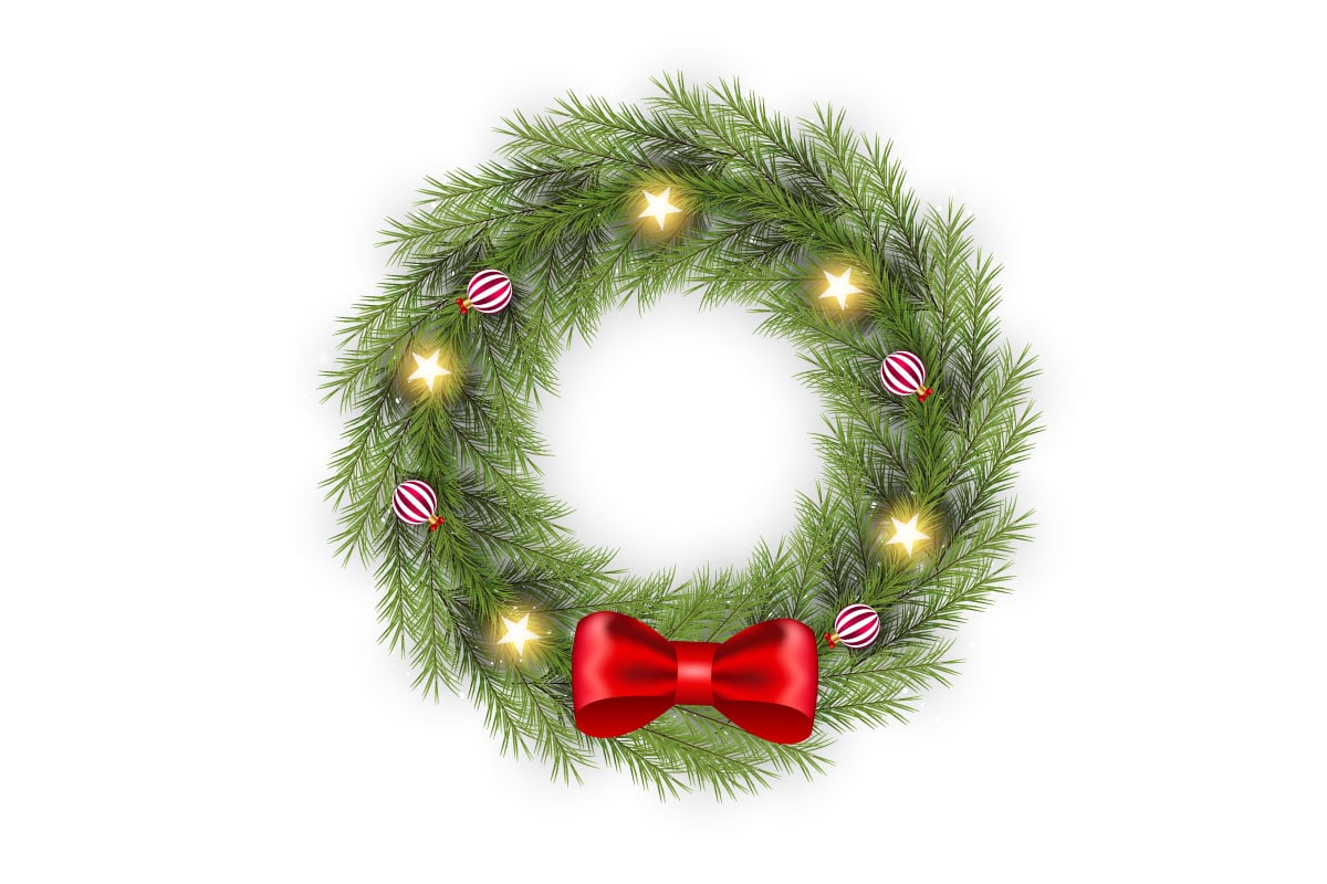 Template #369458 Wreath Christmas Webdesign Template - Logo template Preview