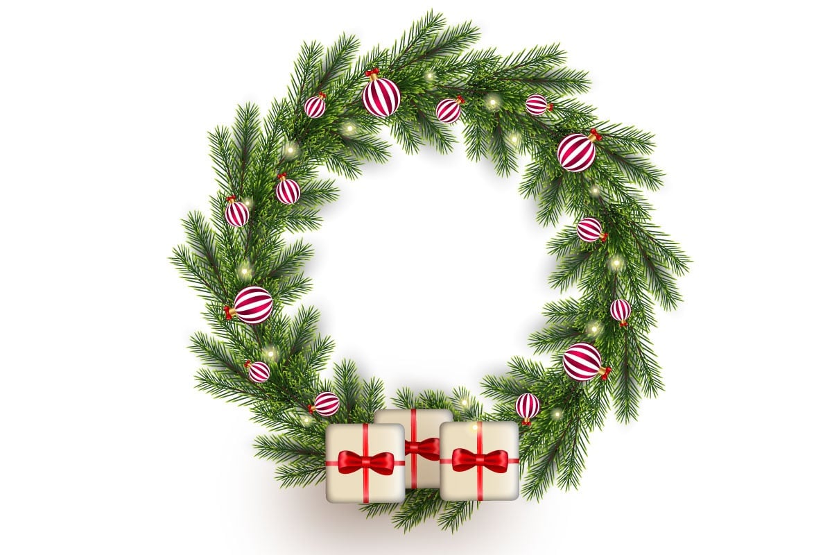 Template #369460 Wreath Christmas Webdesign Template - Logo template Preview