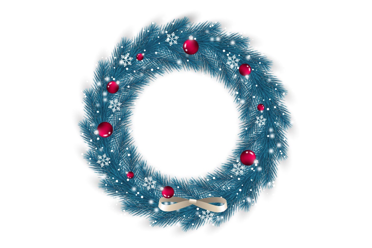 Template #369461 Wreath Christmas Webdesign Template - Logo template Preview