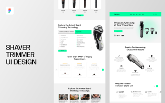 Shaver Trimmer UI Design Template