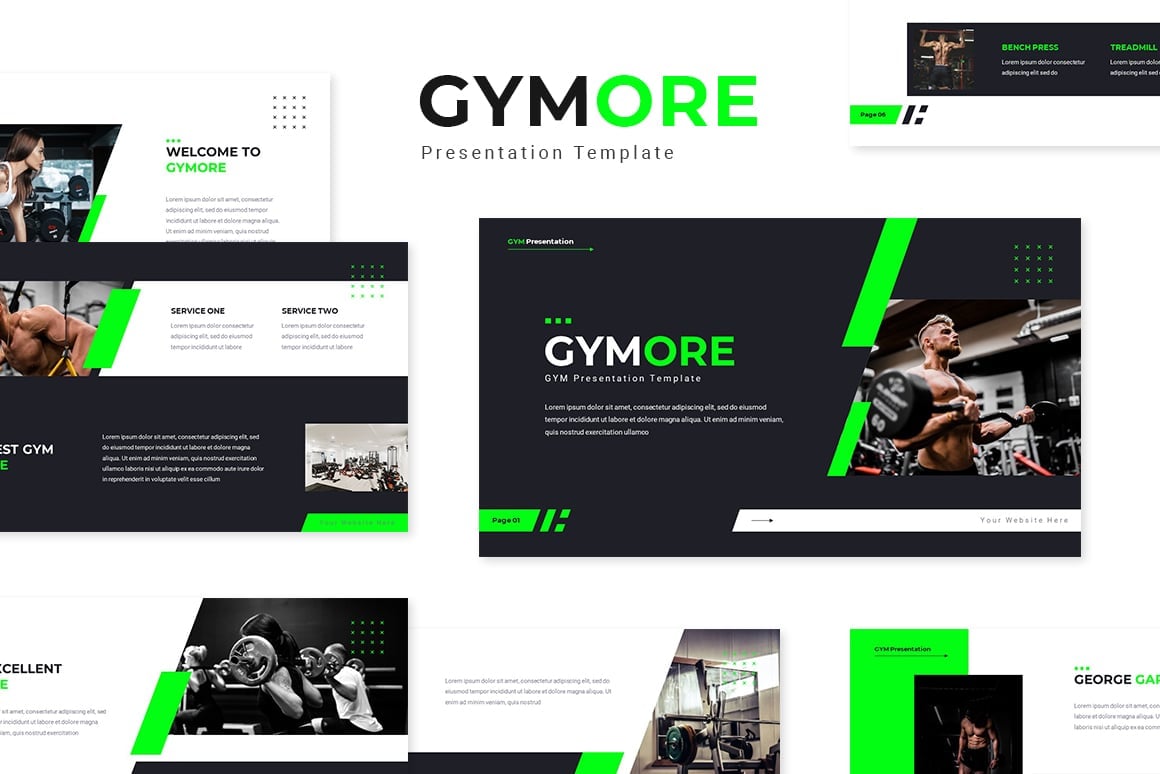 Kit Graphique #369507 Gym Adaptateurness Divers Modles Web - Logo template Preview