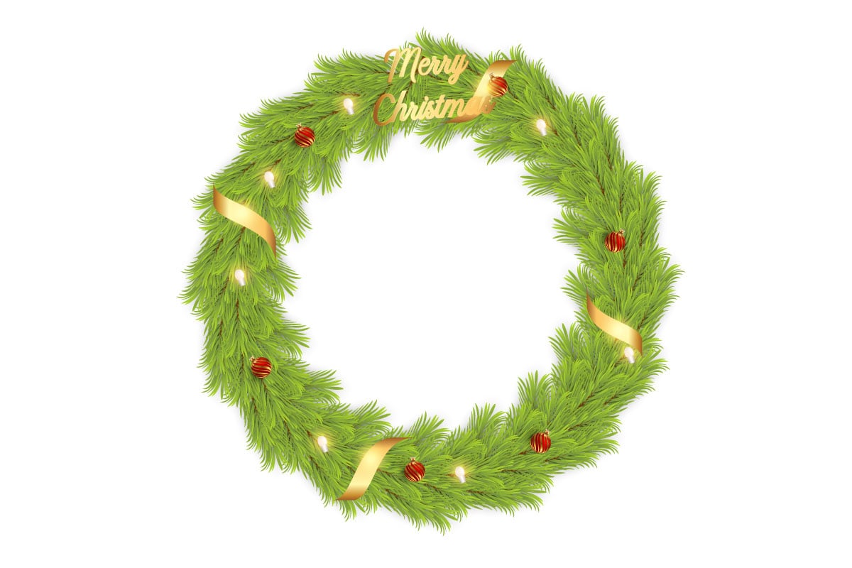 Template #369520 Wreath Christmas Webdesign Template - Logo template Preview