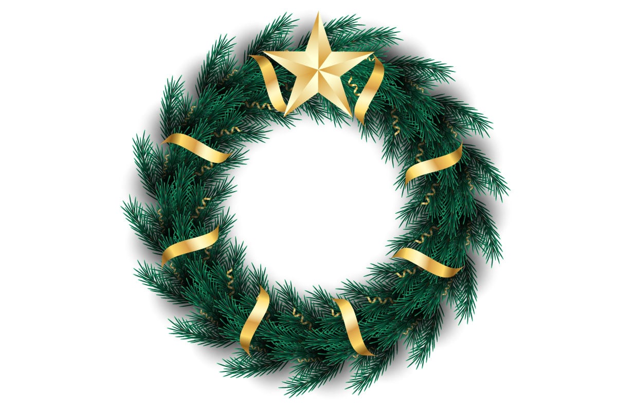 Template #369522 Wreath Christmas Webdesign Template - Logo template Preview