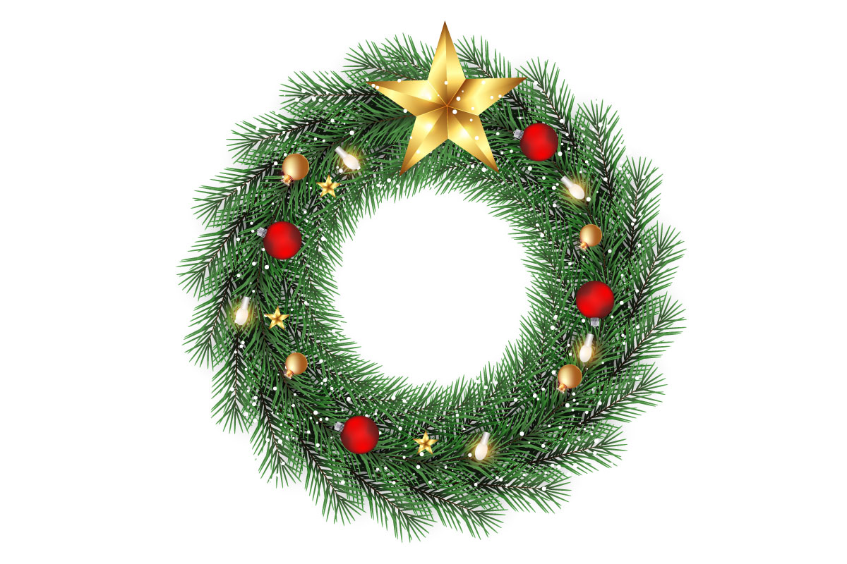 Template #369523 Wreath Christmas Webdesign Template - Logo template Preview