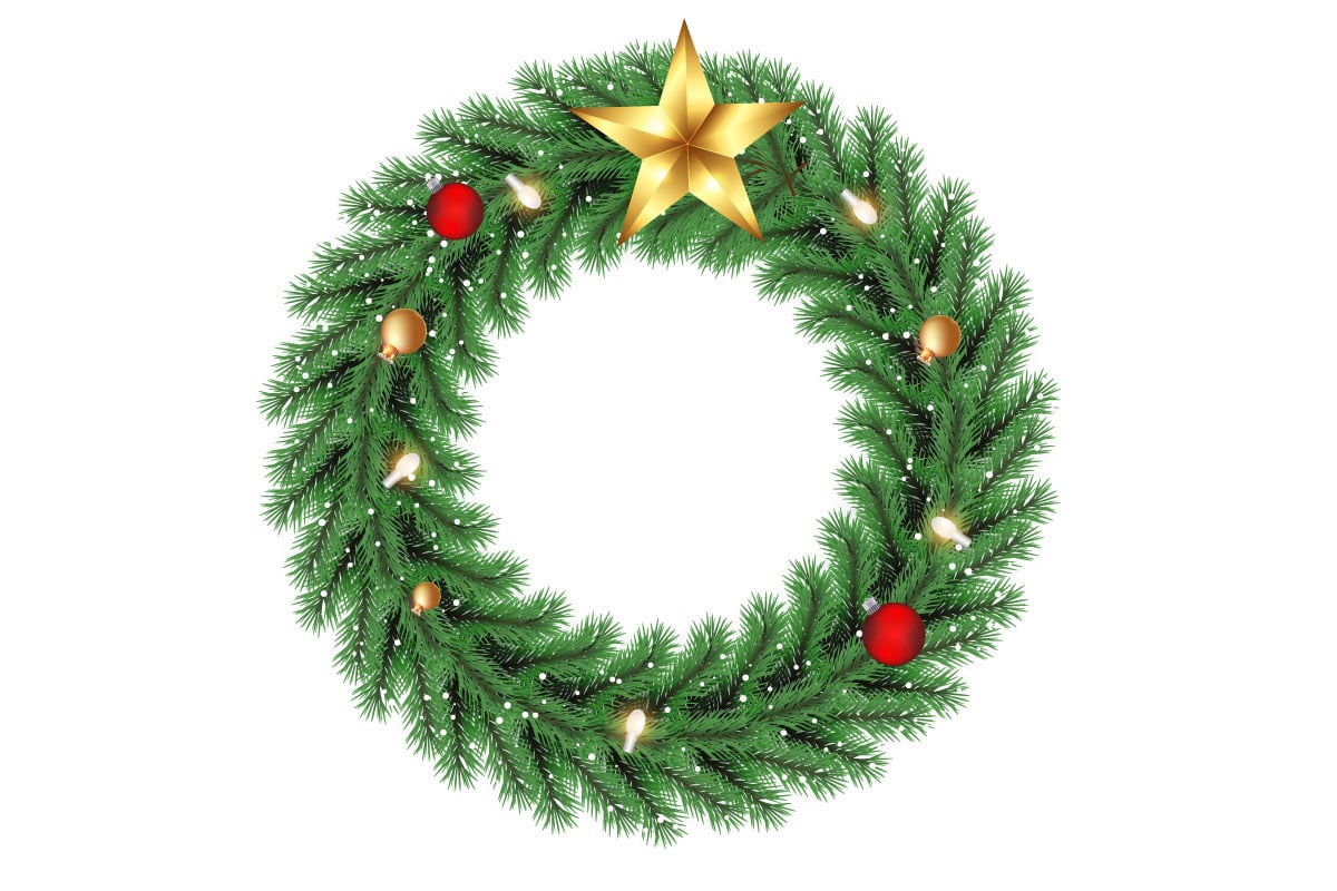Template #369524 Wreath Christmas Webdesign Template - Logo template Preview