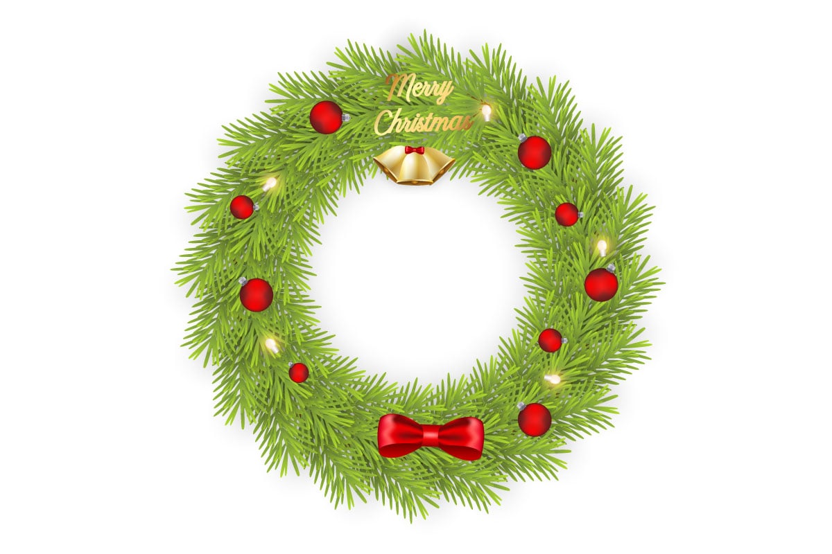 Template #369543 Wreath Christmas Webdesign Template - Logo template Preview