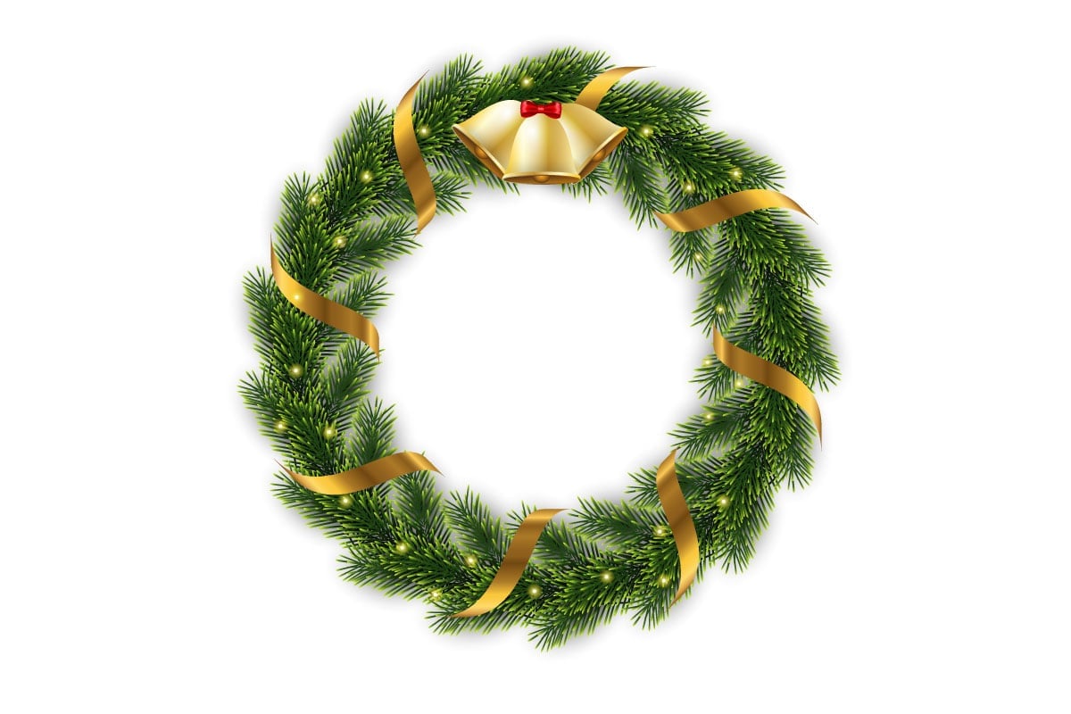 Template #369545 Wreath Christmas Webdesign Template - Logo template Preview