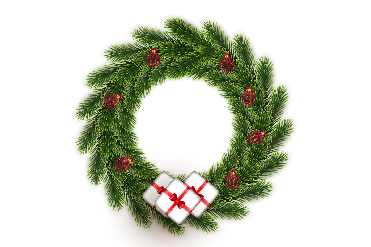 Template #369549 Wreath Christmas Webdesign Template - Logo template Preview