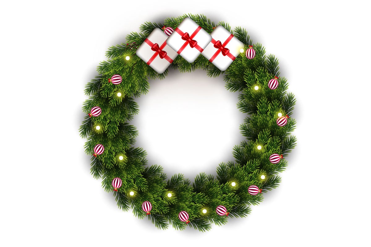 Template #369551 Wreath Christmas Webdesign Template - Logo template Preview