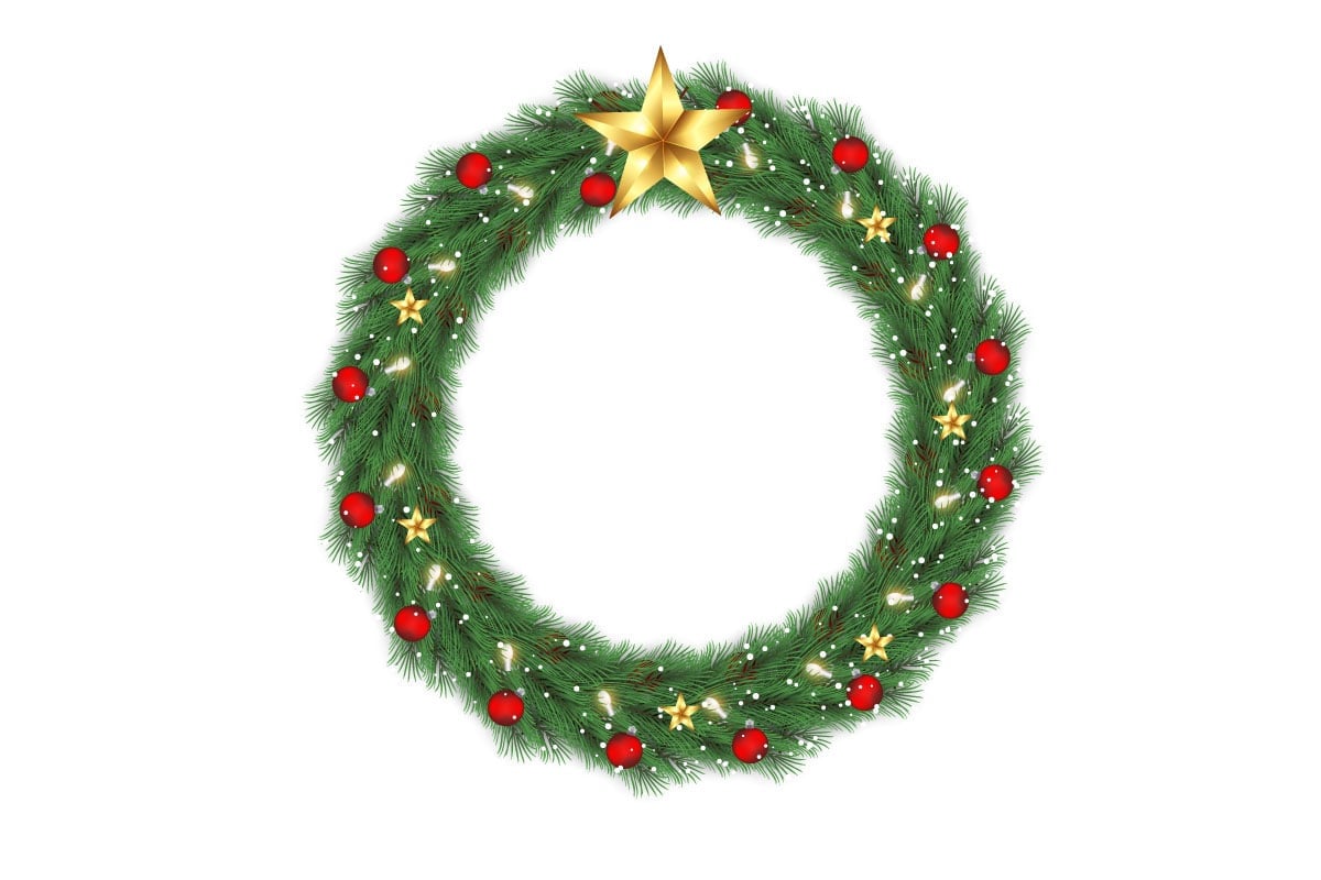 Template #369591 Wreath Christmas Webdesign Template - Logo template Preview