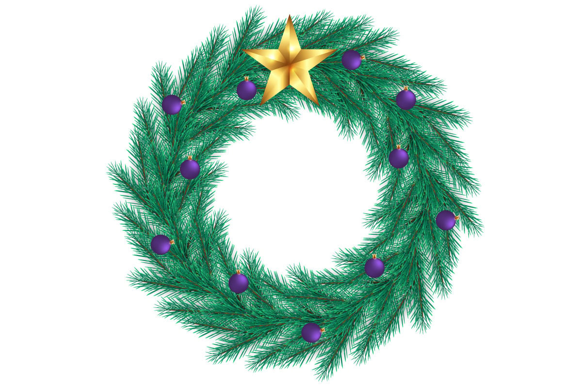 Template #369596 Wreath Christmas Webdesign Template - Logo template Preview