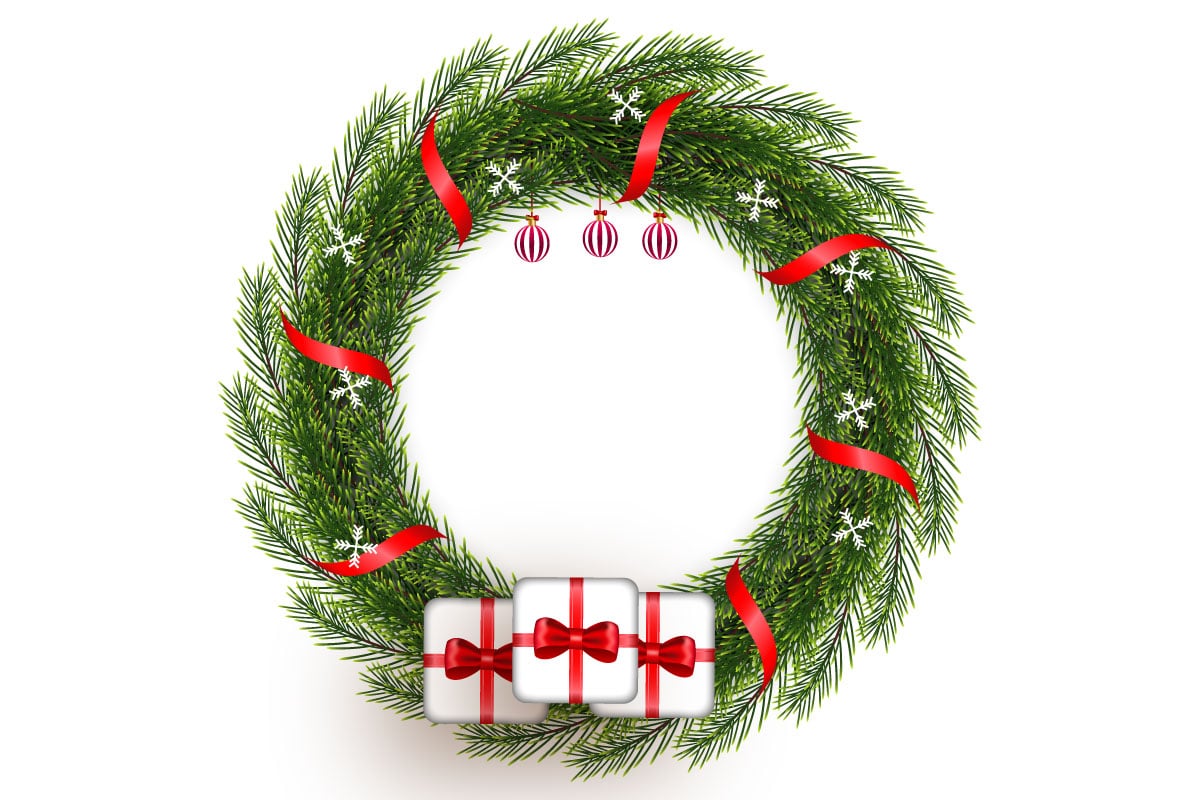 Template #369597 Wreath Christmas Webdesign Template - Logo template Preview