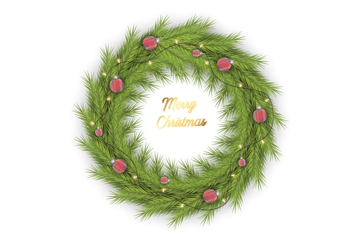 Template #369598 Wreath Christmas Webdesign Template - Logo template Preview