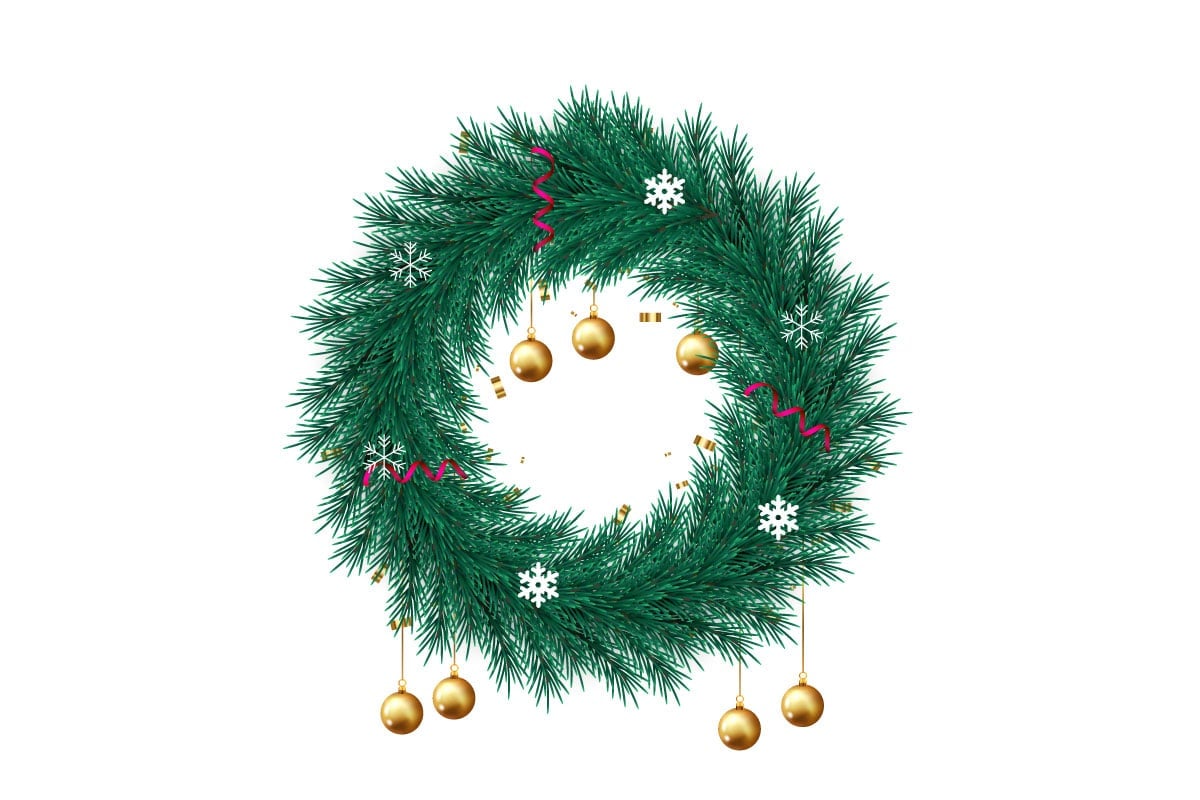 Template #369599 Wreath Christmas Webdesign Template - Logo template Preview