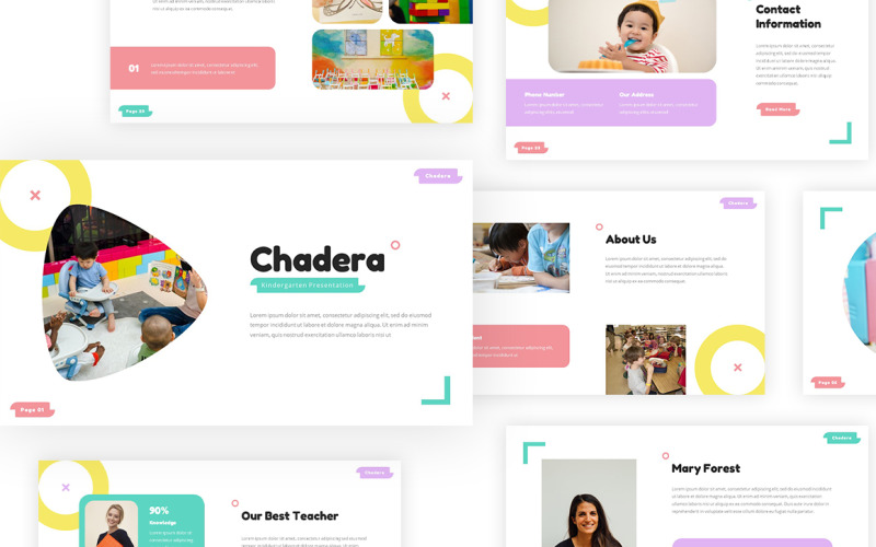 Chadera - Kindergarten Powerpoint Template PowerPoint Template