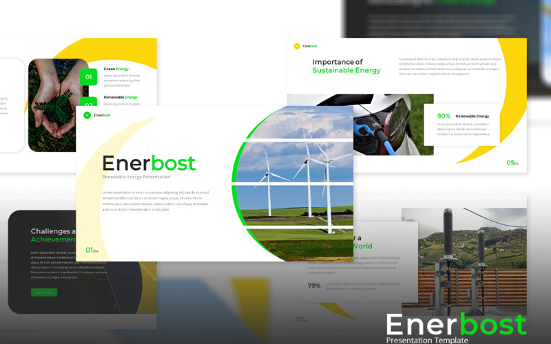 Enerbost - Renewable Energy Powerpoint Template PowerPoint Template