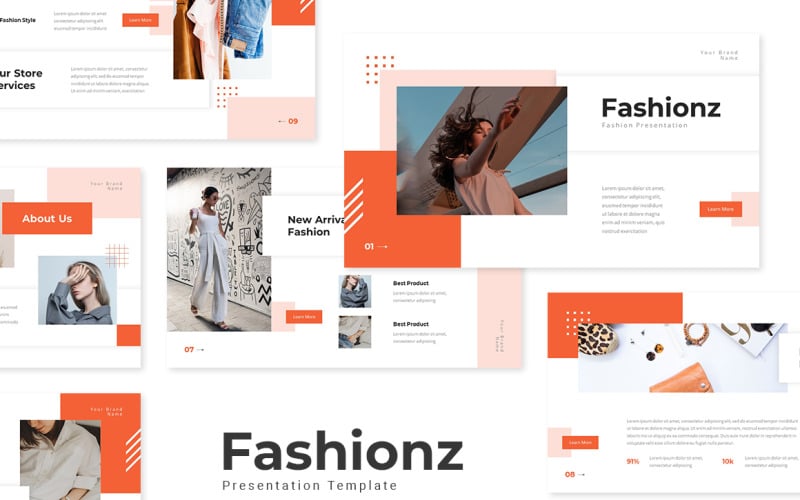 Fashionz - Fashion Powerpoint Template PowerPoint Template